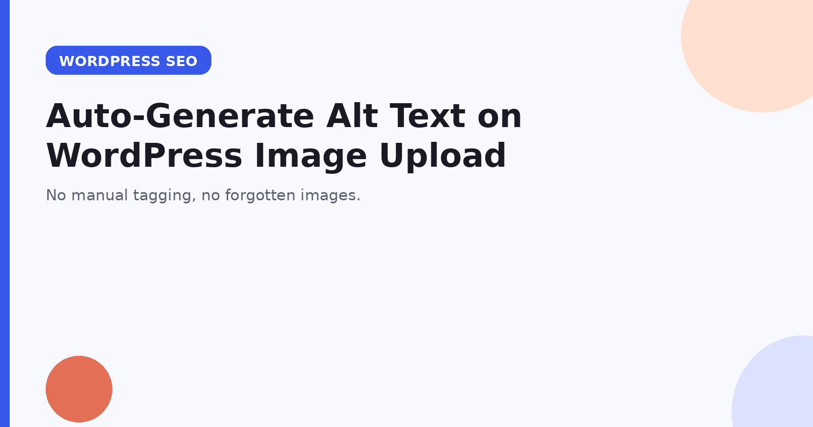 Auto-Generate Alt Text on WordPress Image Upload: How to Set It Up