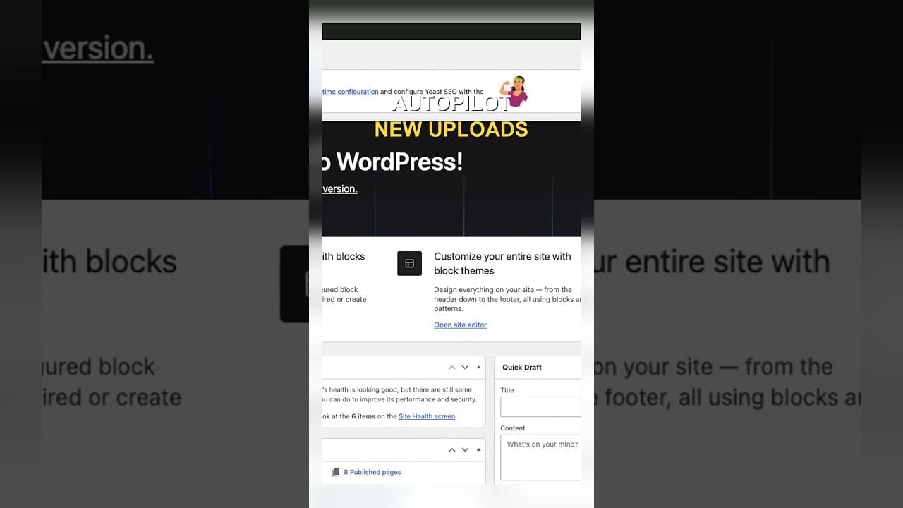A WordPress settings panel showing autopilot rules for automatically generating alt text on new image uploads