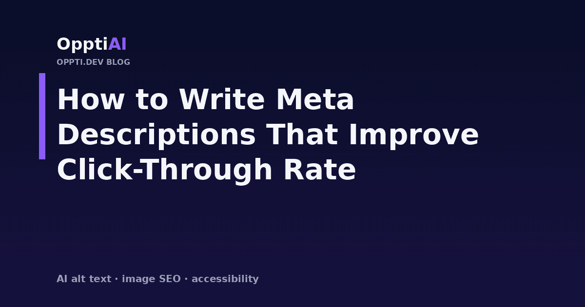 A Google search result snippet with the meta description highlighted and a cursor hovering over the click-through link