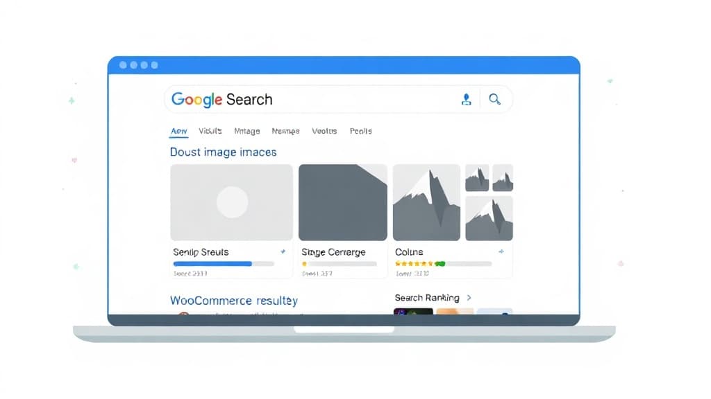 Illustration of WooCommerce products appearing in Google Image search